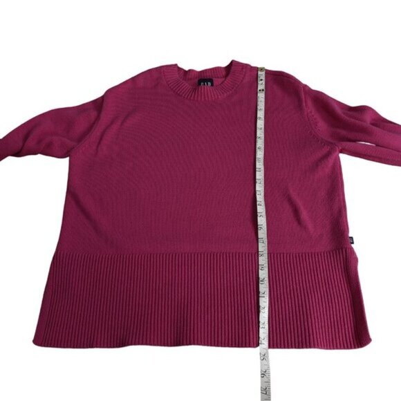 Gap Women's Crew Neck Sweater Pink Relaxed Fit Size Medium - Picture 15 of 15